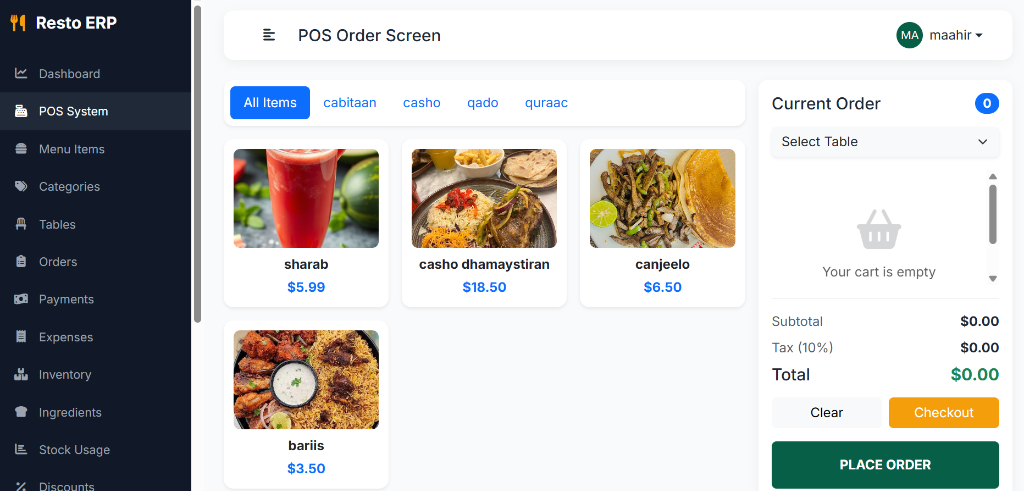 Point of Sale System